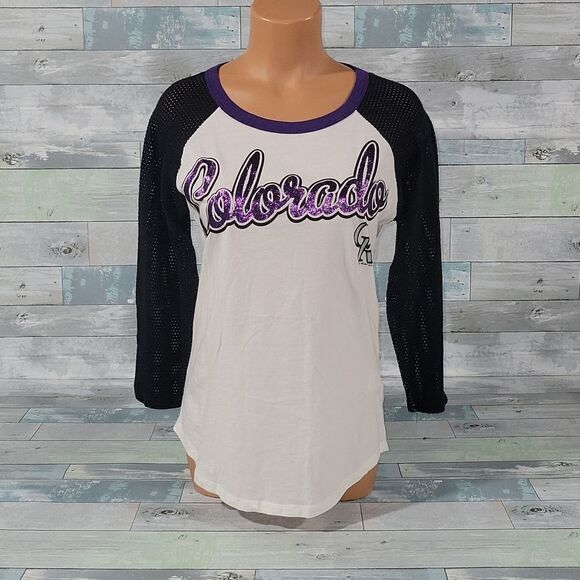 G-III 4 her by Carl Banks Colorado Rockies Shirt/Top sz Small - Picture 1 of 5